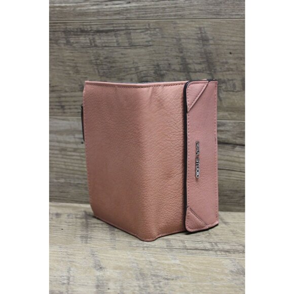 Max Studio women's pink double fold folding clutch‎ wallet - Picture 6 of 11